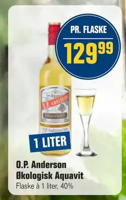 Otto Duborg O.P. Anderson Økologisk Aquavit, DKK 129.99 tilbud