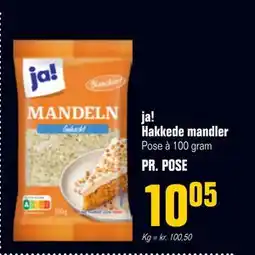 Otto Duborg ja! Hakkede mandler, DKK 10.05 tilbud