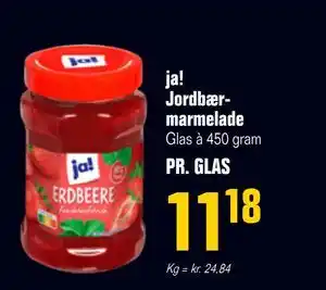 Otto Duborg ja! Jordbærmarmelade, DKK 11.18 tilbud