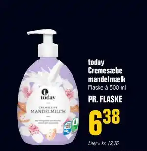 Otto Duborg today Cremesæbe mandelmælk, DKK 6.38 tilbud