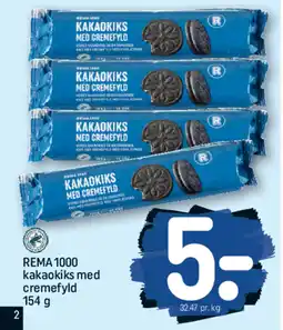 REMA 1000 REMA 1000 kakaokiks med cremefyld tilbud