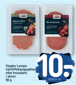 REMA 1000 Slagter Lampe kartoffelspegepølse i skiver tilbud