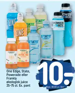 REMA 1000 One Edge, State, Powerade eller Frankly tilbud