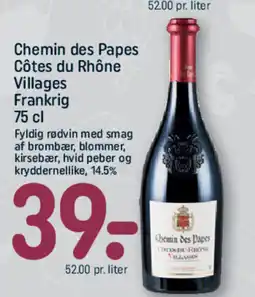 REMA 1000 Chemin des Papes Côtes du Rhône Villages Frankrig tilbud