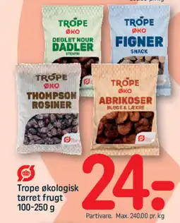 REMA 1000 Trope økologisk tørret frugt tilbud