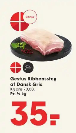 SPAR Gestus Ribbenssteg af Dansk Gris, DKK 35 tilbud