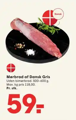 SPAR Mørbrad af Dansk Gris, DKK 59 tilbud