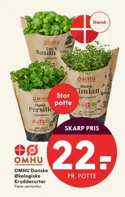 SPAR OMHU Danske Økologiske Krydderurter, DKK 22 tilbud