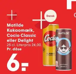 SPAR Matilde Kakaomælk, Cocio Classic eller Delight, DKK 6 tilbud