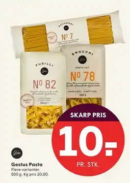 SPAR Gestus Pasta, DKK 10 tilbud