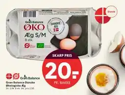 SPAR Grøn Balance Danske Økologiske Æg, DKK 20 tilbud