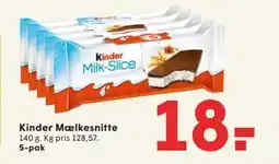 SPAR Kinder Mælkesnitte, DKK 18 tilbud