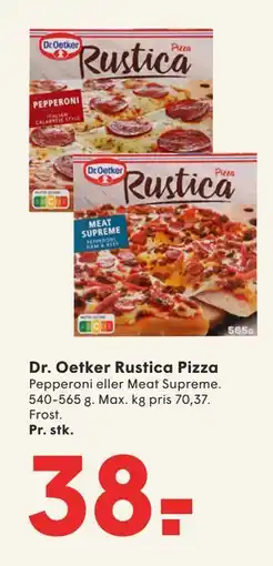 SPAR Dr. Oetker Rustica Pizza, DKK 38 tilbud