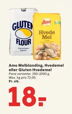 SPAR Amo Melblanding, Hvedemel eller Gluten Hvedemel, DKK 18 tilbud