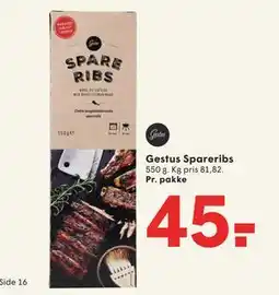 SPAR Gestus Spareribs, DKK 45 tilbud