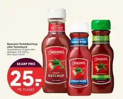 SPAR Beauvais Tomatketchup eller Tomatpuré, DKK 25 tilbud