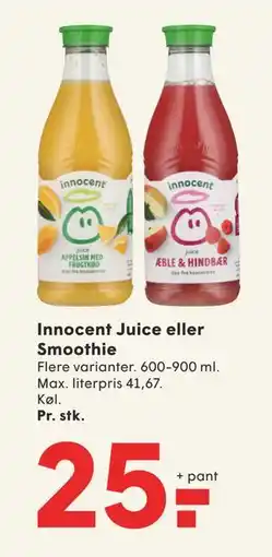 SPAR Innocent Juice eller Smoothie, DKK 25 tilbud