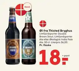 SPAR Øl fra Thisted Bryghus, DKK 18 tilbud