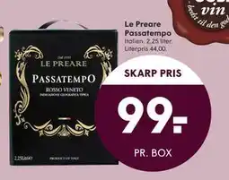 SPAR Le Preare Passatempo, DKK 99 tilbud