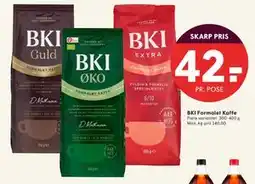 SPAR BKI Formalet Kaffe, DKK 42 tilbud