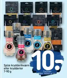 REMA 1000 Spize krydderikværn eller krydderier 7-90 g, DKK 10 tilbud