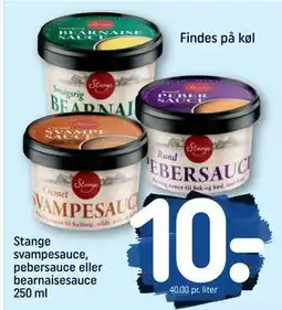 REMA 1000 Stange svampesauce, pebersauce eller bearnaisesauce 250 ml., DKK 10 tilbud