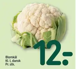 REMA 1000 Blomkål Kl. I, dansk Pr. stk., DKK 12 tilbud