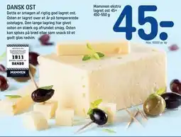 REMA 1000 Mammen ekstra lagret ost 45+ 450-550 g, DKK 45 tilbud