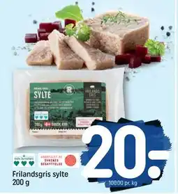 REMA 1000 Frilandsgris sylte 200 g, DKK 20 tilbud