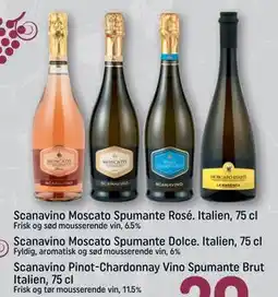 REMA 1000 Scanavino Pinot-Chardonnay Vino Spumante Brut Italien, 75 cl, DKK 39 tilbud