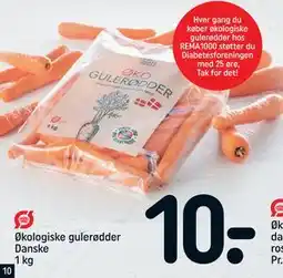 REMA 1000 Økologiske gulerødder Danske 1 kg, DKK 10 tilbud