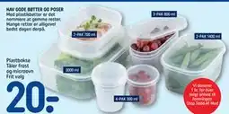 REMA 1000 Plastbokse Tåler frost og microovn, DKK 20 tilbud