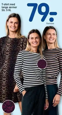 REMA 1000 T-shirt med lange ærmer Str. S-XL, DKK 79 tilbud