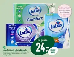 Min Købmand Lotus Toiletpapir eller Køkkenruller, DKK 24 tilbud