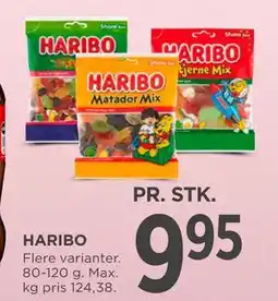 MENY HARIBO, DKK 9.95 tilbud