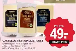 MENY CASTELLO TISTRUP SKÆREOST, DKK 49 tilbud