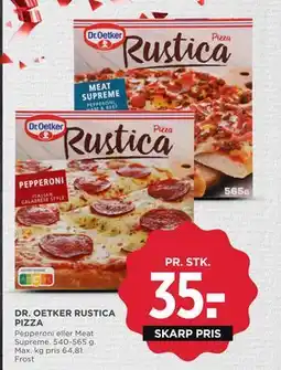 MENY DR. OETKER RUSTICA PIZZA, DKK 35 tilbud