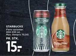 MENY STARBUCKS, DKK 15 tilbud