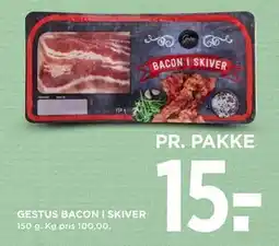 MENY GESTUS BACON I SKIVER, DKK 15 tilbud