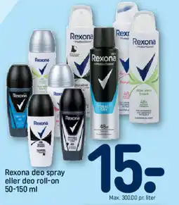 REMA 1000 Rexona deo spray eller deo roll-on tilbud