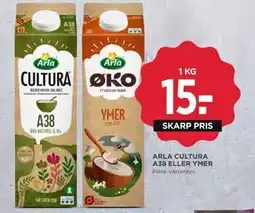 MENY ARLA CULTURA A38 ELLER YMER, DKK 15 tilbud