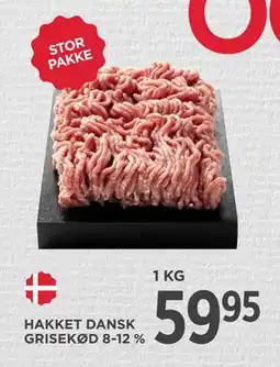 MENY HAKKET DANSK GRISEKØD 8-12 %, DKK 59.95 tilbud