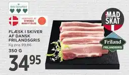 MENY FLÆSK I SKIVER AF DANSK FRILANDSGRIS, DKK 34.95 tilbud