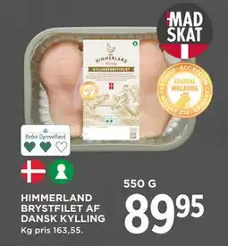 MENY HIMMERLAND BRYSTFILET AF DANSK KYLLING, DKK 89.95 tilbud