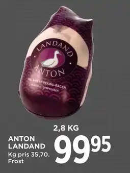 MENY ANTON LANDAND, DKK 99.95 tilbud
