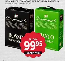 MENY ROMAGNOLI BIANCO ELLER ROSSO DI FAMIGLIA, DKK 99.95 tilbud
