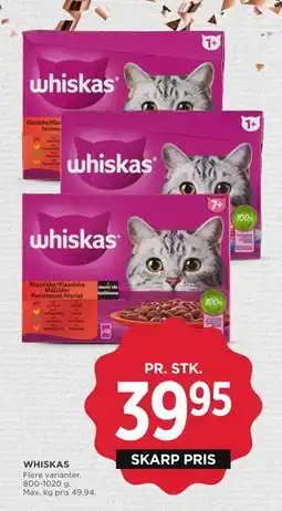 MENY WHISKAS, DKK 39.95 tilbud