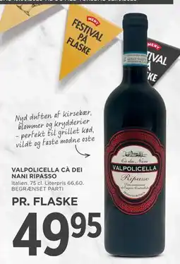 MENY VALPOLICELLA CÀ DEI NANI RIPASSO, DKK 49.95 tilbud
