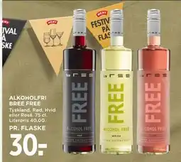 MENY ALKOHOLFRI BREE FREE, DKK 30 tilbud
