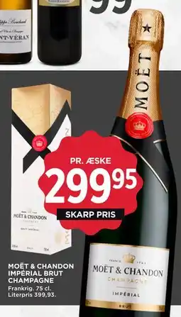 MENY MOËT & CHANDON IMPÉRIAL BRUT CHAMPAGNE, DKK 299.95 tilbud